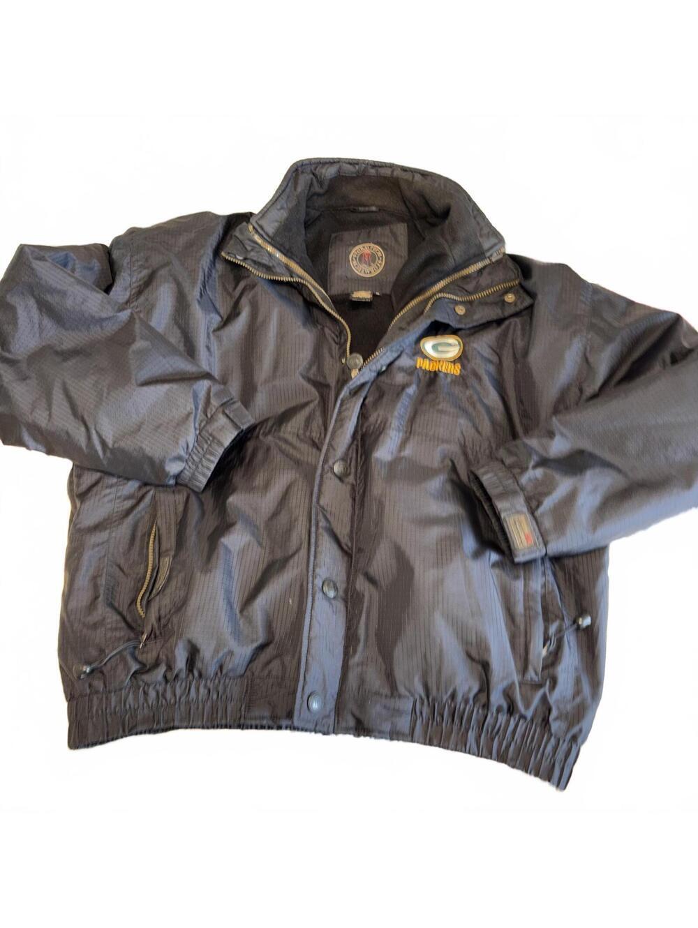 Vintage Y2K Green Bay Packers Men’s XL Stormtech Black Warm Coat Jacket Sports